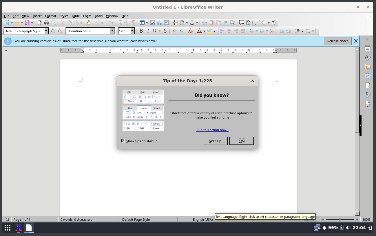 Running 'Budgie desktop'